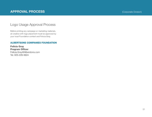 Albertsons Companies Brand Book - Page 31