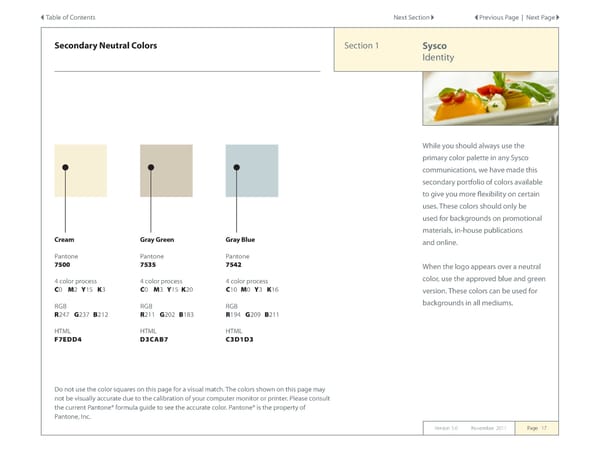 Sysco Brand Book - Page 17