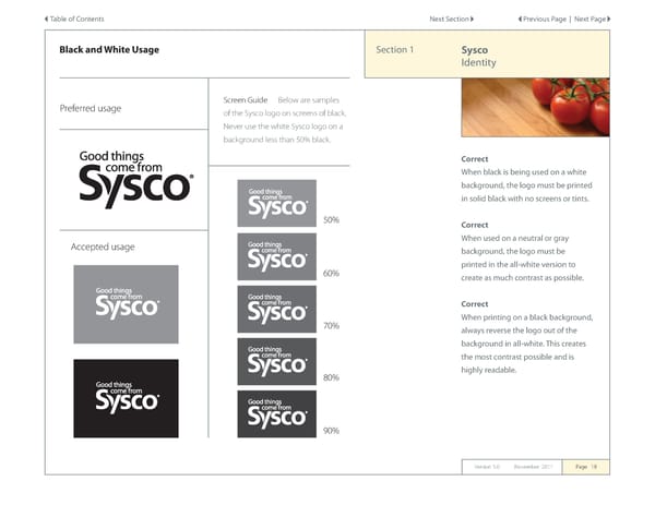 Sysco Brand Book - Page 18