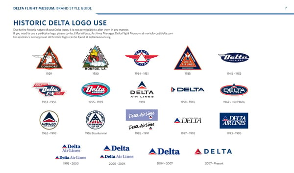 Delta Flight Museum Brand Book - Page 9