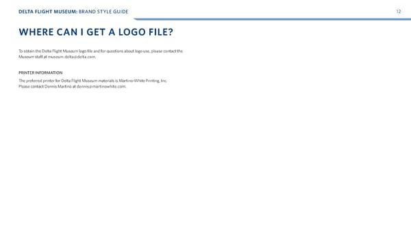 Delta Flight Museum Brand Book - Page 14