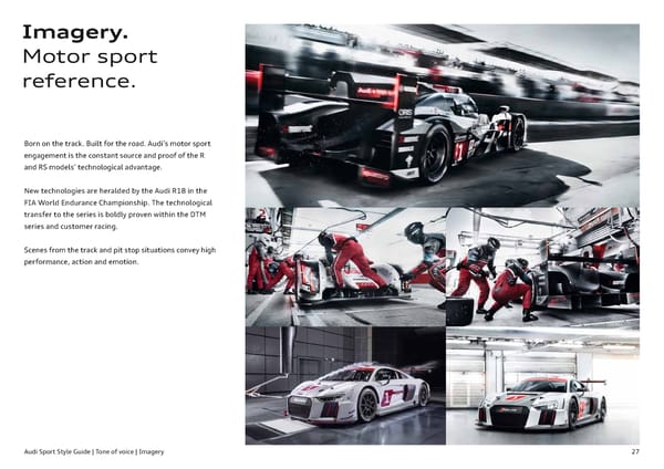 Audi Sport Brand Book - Page 27