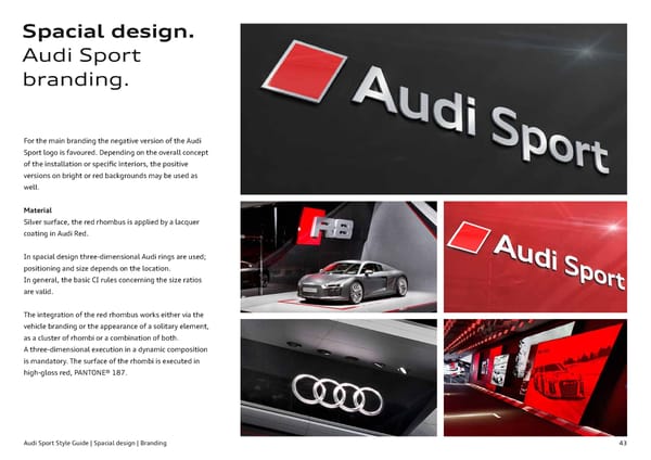 Audi Sport Brand Book - Page 43