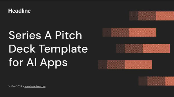 Series A Pitch Deck Template - Page 1