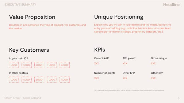 Series A Pitch Deck Template - Page 5