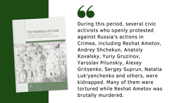 The Peninsula of Fear: Chronicle of Occupation and Violation of Human Rights in Crimea - Page 3