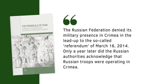 The Peninsula of Fear: Chronicle of Occupation and Violation of Human Rights in Crimea - Page 4