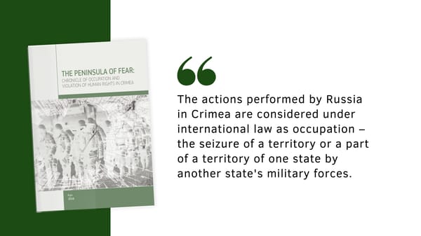 The Peninsula of Fear: Chronicle of Occupation and Violation of Human Rights in Crimea - Page 5