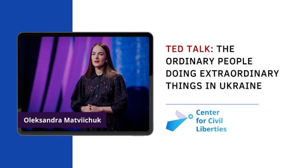 TED Talk: The Ordinary People Doing Extraordinary Things in Ukraine - Page 1