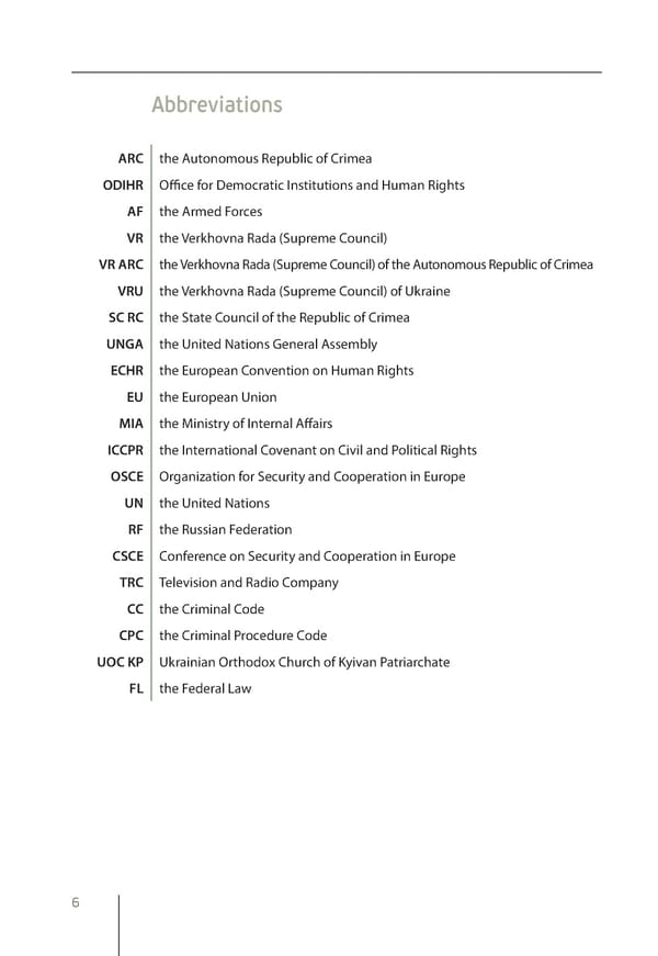 The Peninsula of Fear: Chronicle of Occupation and Violation of Human Rights in Crimea - Page 6