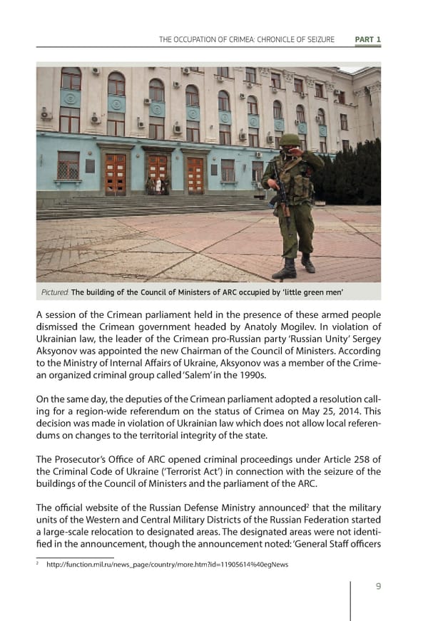 The Peninsula of Fear: Chronicle of Occupation and Violation of Human Rights in Crimea - Page 9