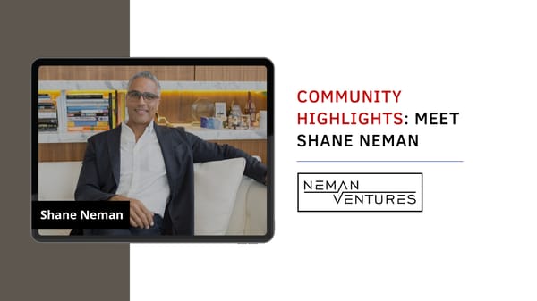 Community Highlights: Meet Shane Neman - Page 1