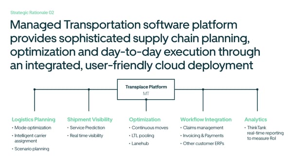 Uber Freight Acquisition of Transplace - Page 16
