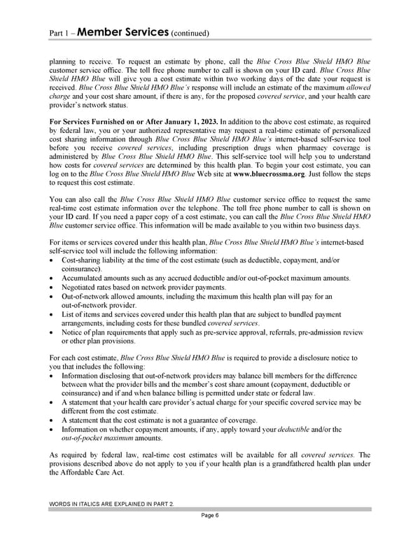 Blue Cross Blue Shield of Massachusetts Subscriber Information - Page 16