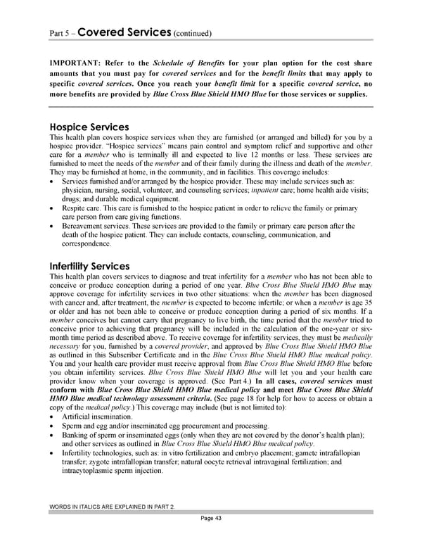 Blue Cross Blue Shield of Massachusetts Subscriber Information - Page 53