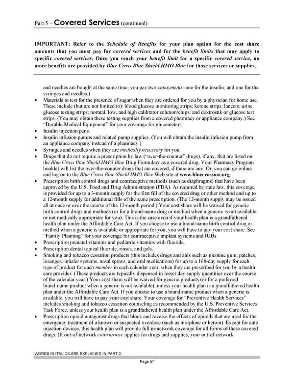 Blue Cross Blue Shield of Massachusetts Subscriber Information - Page 67