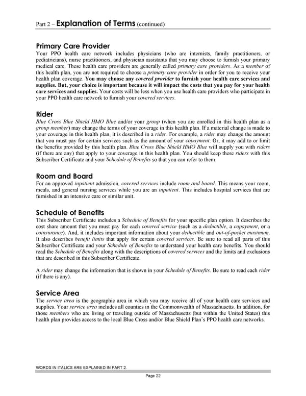 Subscriber Certificate and Rider Documentation - Page 32