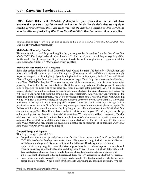 Subscriber Certificate and Rider Documentation - Page 66