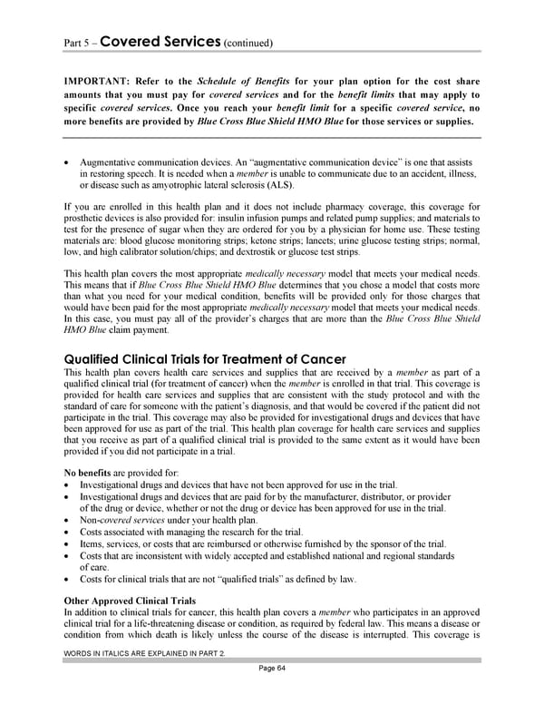 Subscriber Certificate and Rider Documentation - Page 74