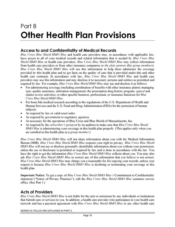 Subscriber Certificate and Rider Documentation - Page 88