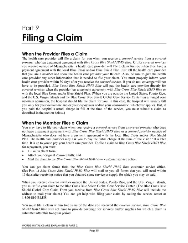 Subscriber Certificate and Rider Documentation - Page 95