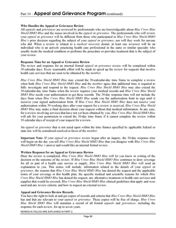 Subscriber Certificate and Rider Documentation - Page 100