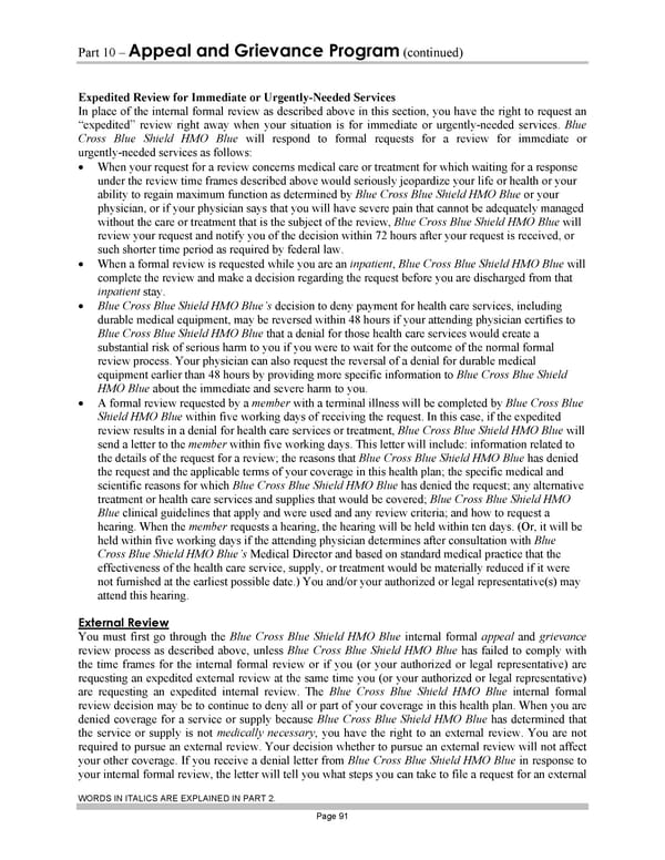 Subscriber Certificate and Rider Documentation - Page 101