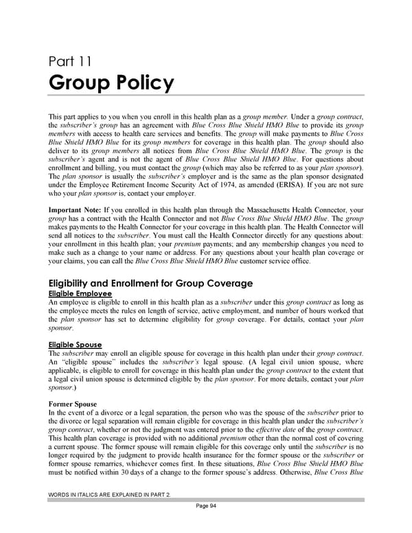 Subscriber Certificate and Rider Documentation - Page 104