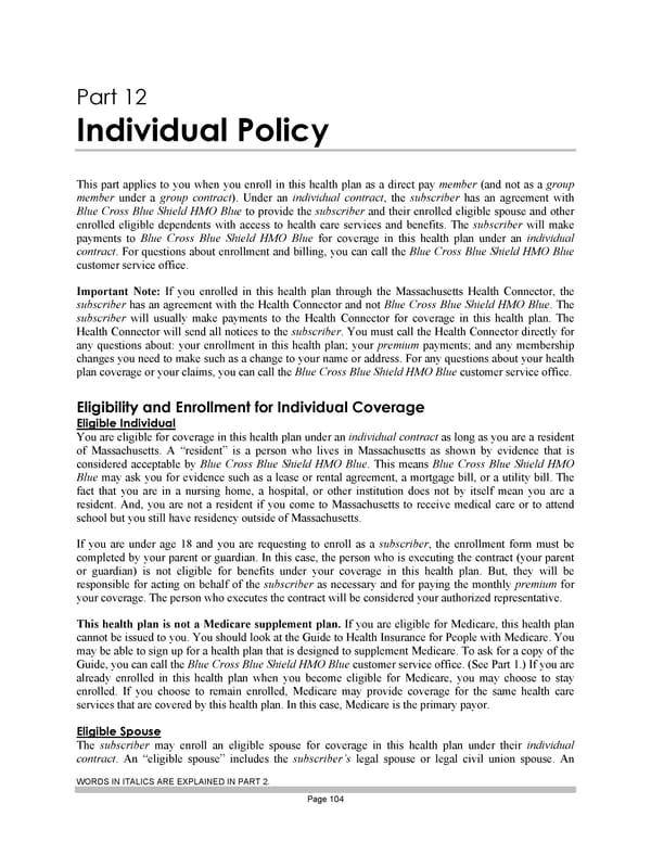 Subscriber Certificate and Rider Documentation - Page 114