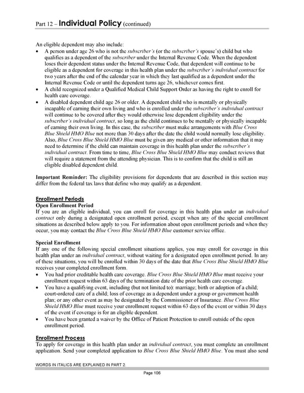 Subscriber Certificate and Rider Documentation - Page 116