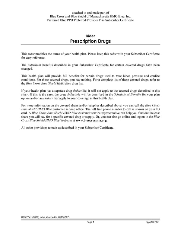 Subscriber Certificate and Rider Documentation - Page 139