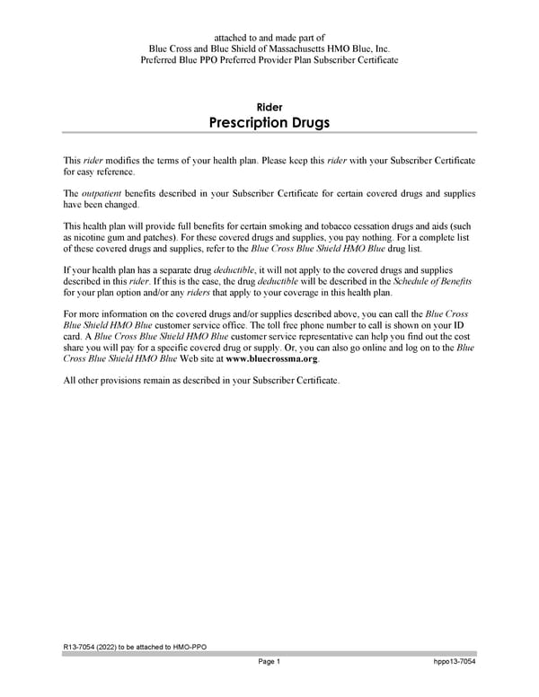 Subscriber Certificate and Rider Documentation - Page 144