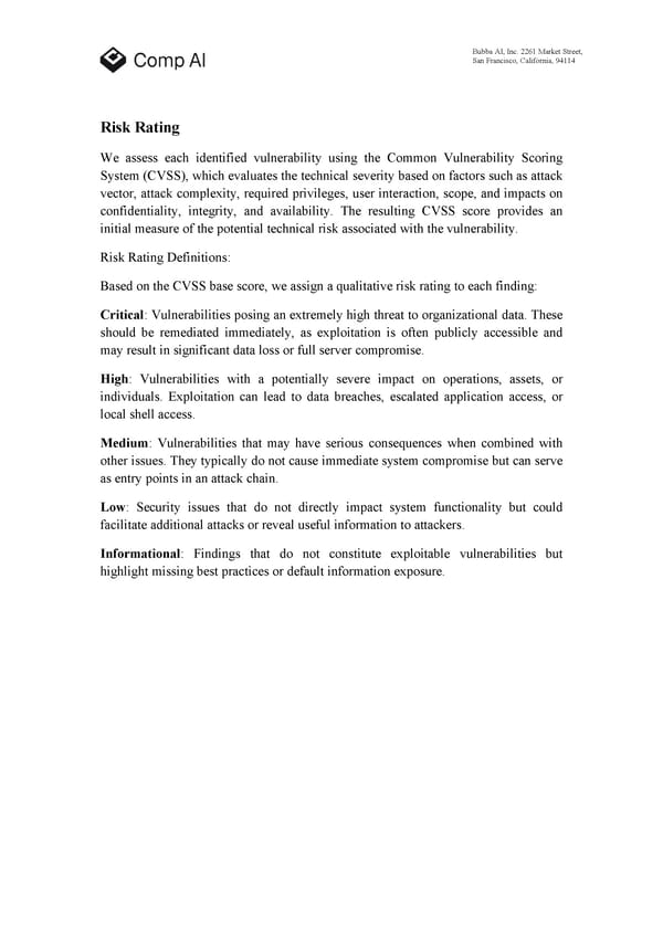 RELAYTO Penetration Test Report - Page 4