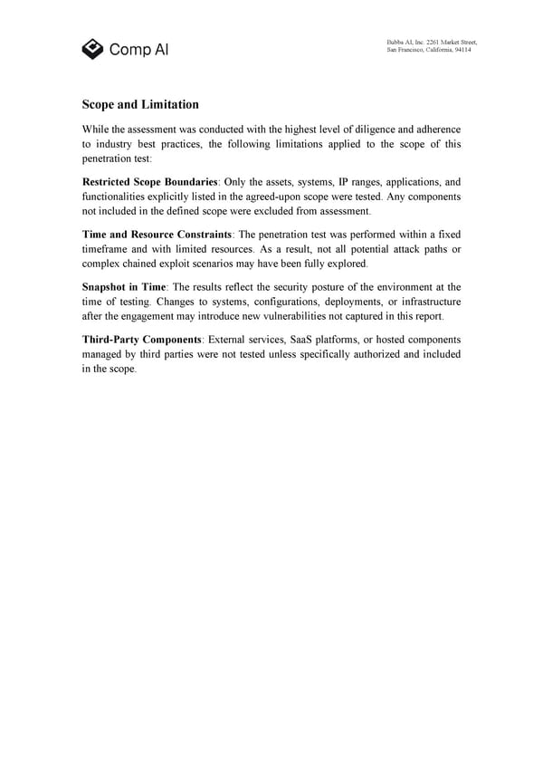 RELAYTO Penetration Test Report - Page 5