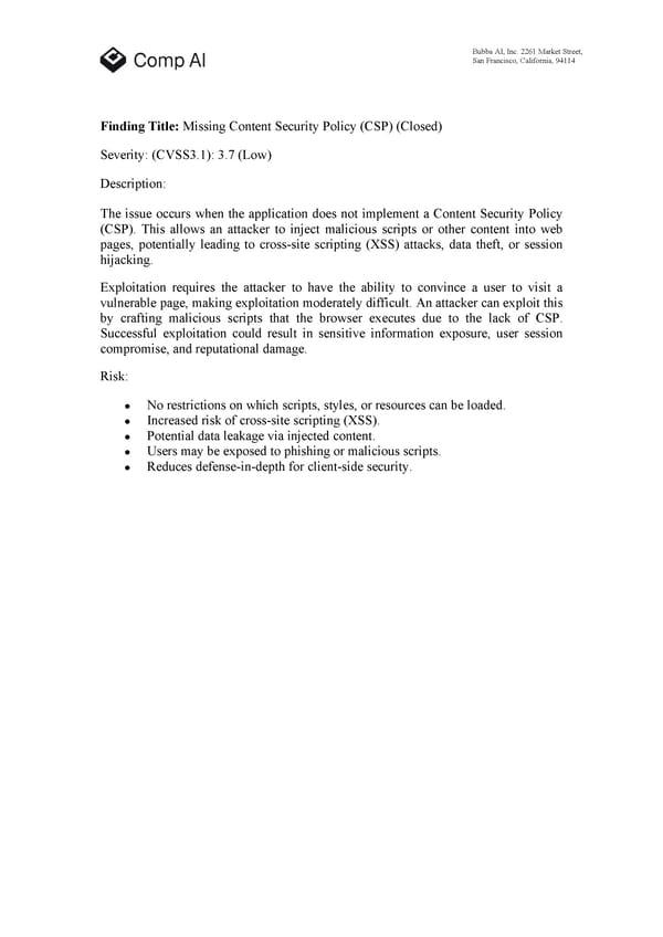 RELAYTO Penetration Test Report - Page 12