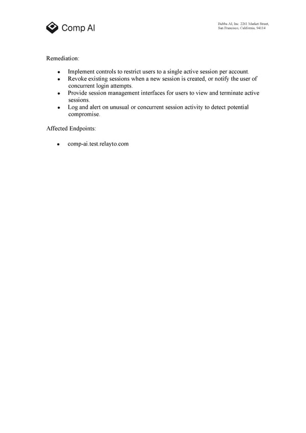 RELAYTO Penetration Test Report - Page 19