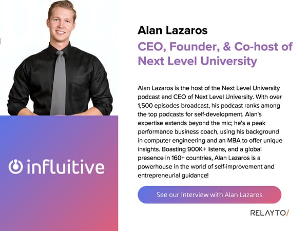 Podcast Owners on the Experience-focused Leaders - Page 61