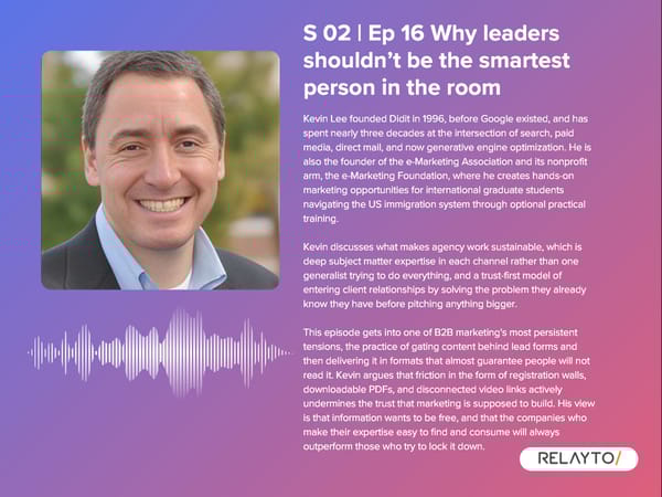 Podcast Owners on the Experience-focused Leaders - Page 159