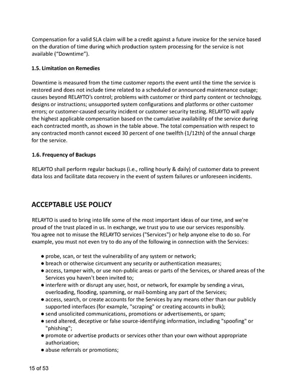 Relayto Terms, Conditions, Policies & Plans - Page 15