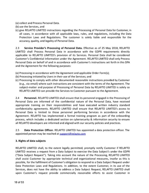Relayto Terms, Conditions, Policies & Plans - Page 18