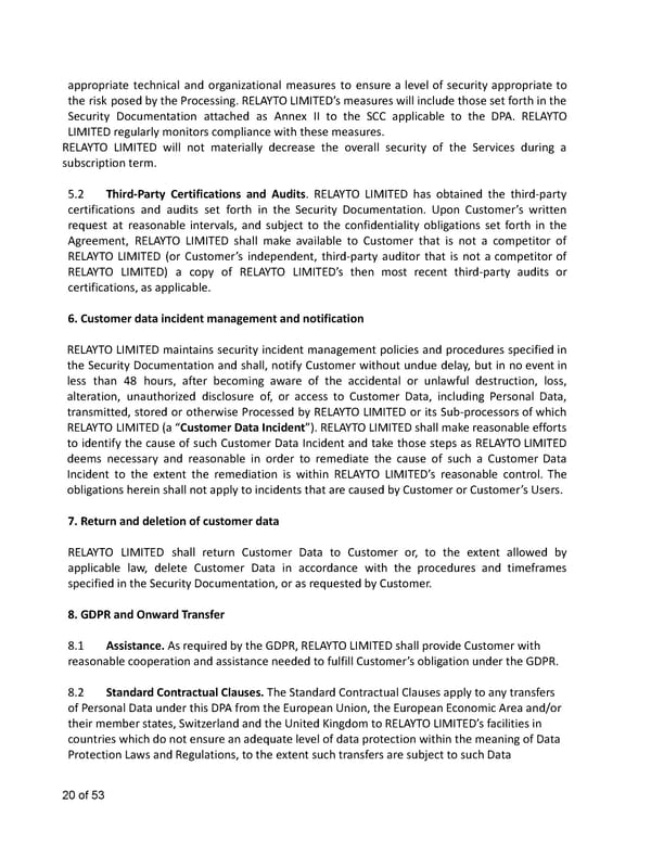 Relayto Terms, Conditions, Policies & Plans - Page 20