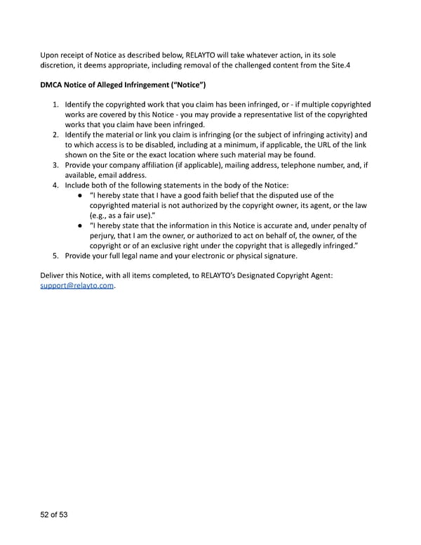 Relayto Terms, Conditions, Policies & Plans - Page 52