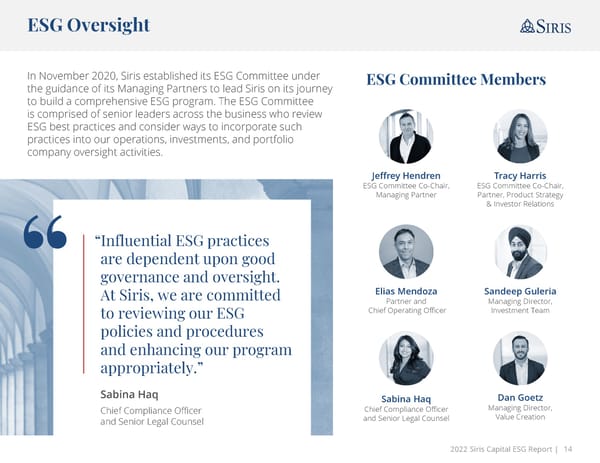 Annual ESG Report - Page 14