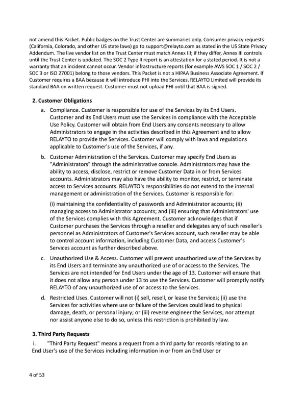 Relayto Terms, Conditions, Policies & Plans - Page 4