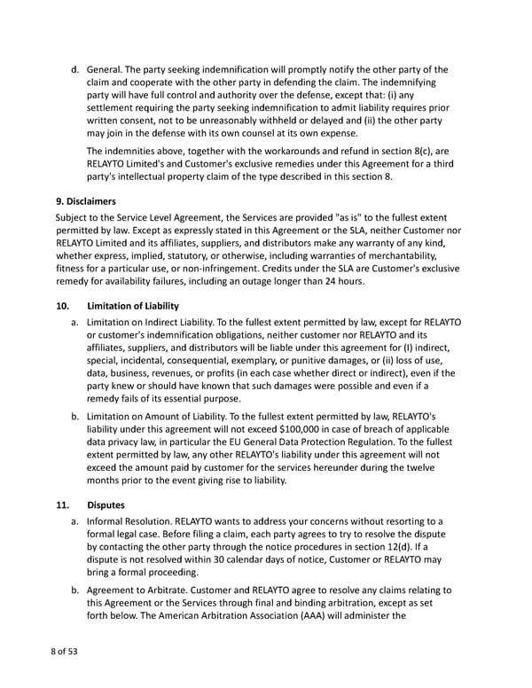 Relayto Terms, Conditions, Policies & Plans - Page 8