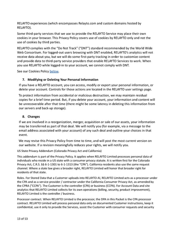Relayto Terms, Conditions, Policies & Plans - Page 13