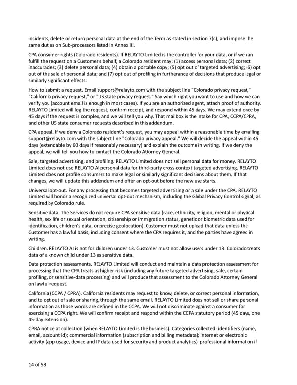 Relayto Terms, Conditions, Policies & Plans - Page 14