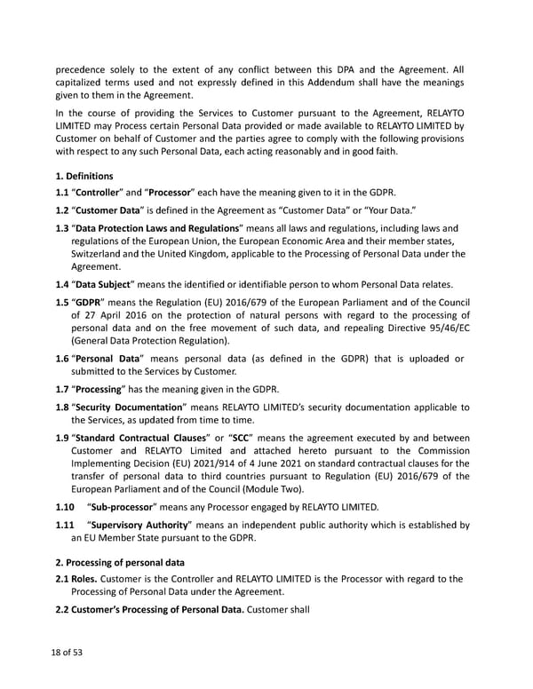 Relayto Terms, Conditions, Policies & Plans - Page 18