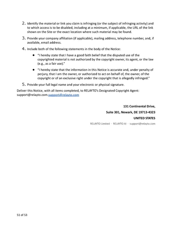 Relayto Terms, Conditions, Policies & Plans - Page 51
