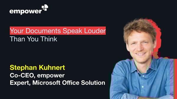 Your Documents Speak Louder Than You Think - Page 1